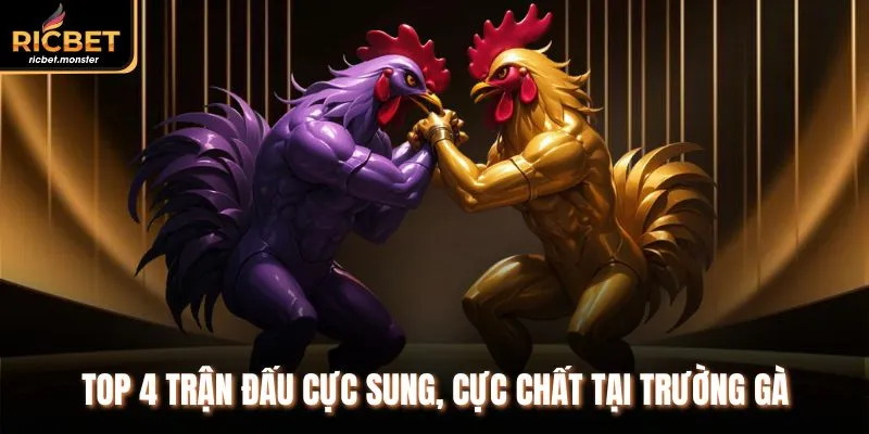 TOP 4 trận đấu cực sung, cực chất tại trường gà